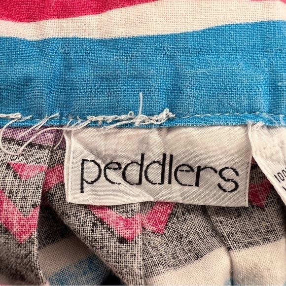 Vintage 80s Peddlers Colorful Southwest Western Midi Skirt Pockets A line Small - Picture 8 of 12